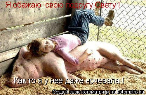 Я обажаю свою подругу Свету ! Как то я у неё даже ночевала !... Котоматрица: Я обажаю свою подругу Свету ! Как то я у неё даже ночевала !