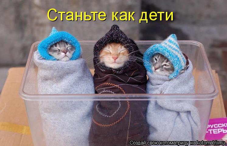 Станьте как дети... Котоматрица: Станьте как дети