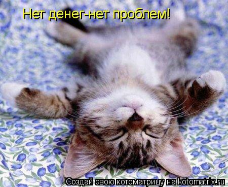 Нет денег-нет проблем!... Котоматрица: Нет денег-нет проблем!