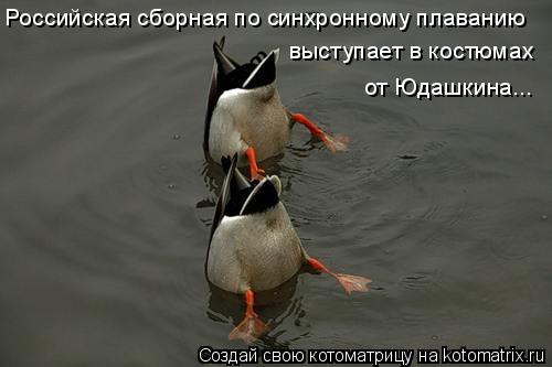 Российская сборная по синхронному плаванию выступает в костюмах от Юдашкина...... Котоматрица: Российская сборная по синхронному плаванию выступает в костюмах от Юдашкина...