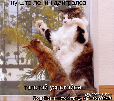 толстой успокойся ну што ленин даигралса... Котоматрица: толстой успокойся ну што ленин даигралса