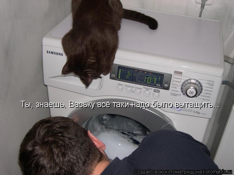 Ты, знаешь, Ваську всё таки надо было вытащить...... Котоматрица: Ты, знаешь, Ваську всё таки надо было вытащить...