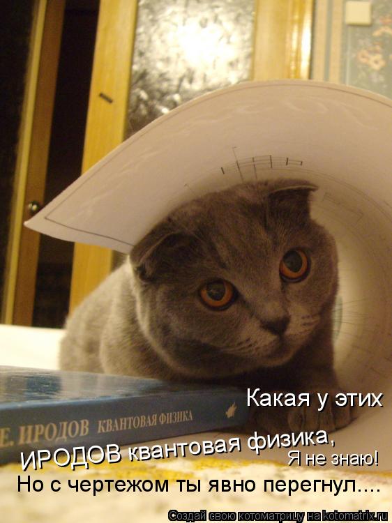Я не знаю! Но с чертежом ты явно перегнул.... Какая у этих ИРОДОВ квантовая физика,... Котоматрица: Я не знаю! Но с чертежом ты явно перегнул.... Какая у этих ИРОДОВ квантовая физика,