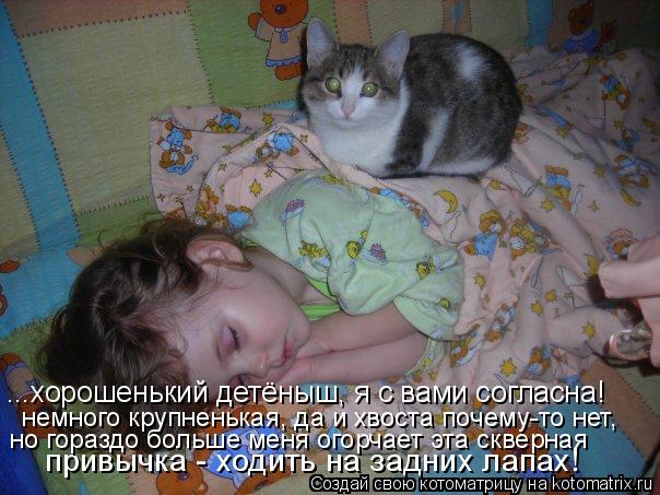 привычка - ходить на задних лапах! ...хорошенький детёныш, я с вами согласна! немного крупненькая, да... Котоматрица: привычка - ходить на задних лапах! ...хорошенький детёныш, я с вами согласна! немного крупненькая, да и хвоста почему-то нет, но гораздо больше