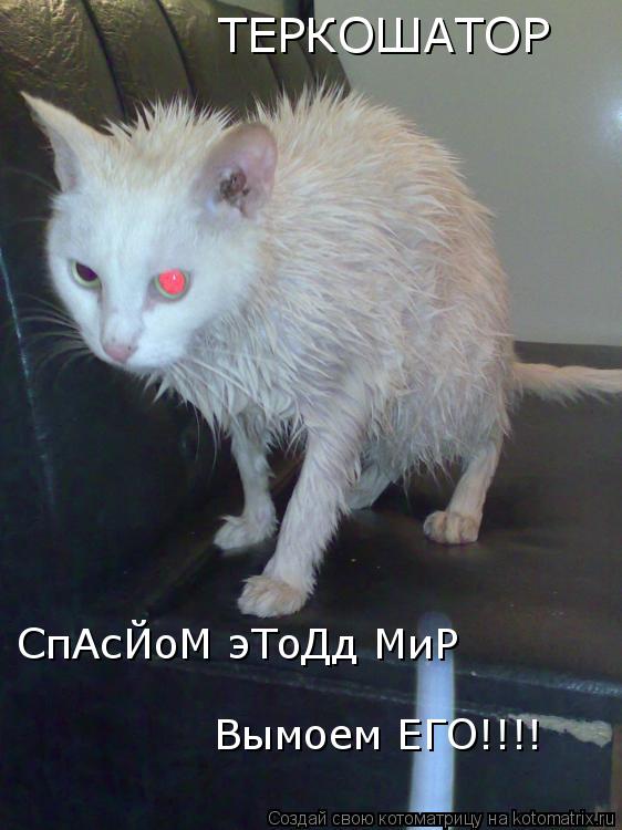 ТЕРКОШАТОР СпАсЙоМ эТоДд МиР Вымоем ЕГО!!!!... Котоматрица: ТЕРКОШАТОР СпАсЙоМ эТоДд МиР Вымоем ЕГО!!!!