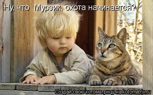 Котоматрица: Ну, что  Мурзик, охота начинается?