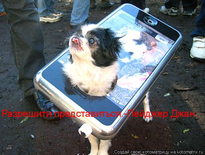 Разрешити представиться.-Пейджер Джан.... Котоматрица: Разрешити представиться.-Пейджер Джан.