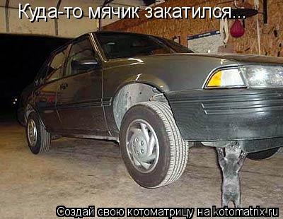 Куда-то мячик закатился...... Котоматрица: Куда-то мячик закатился...