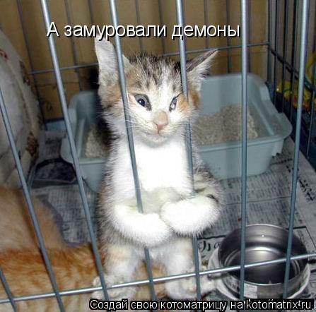 А замуровали демоны... Котоматрица: А замуровали демоны