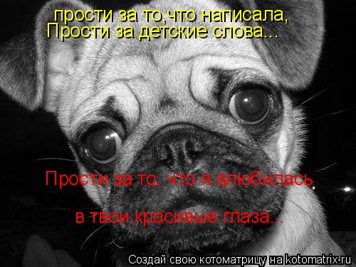 прости за то,что написала, Прости за детские слова... Прости за то, что я влюбилась в твои красивые г... Котоматрица: прости за то,что написала, Прости за детские слова... Прости за то, что я влюбилась в твои красивые глаза...