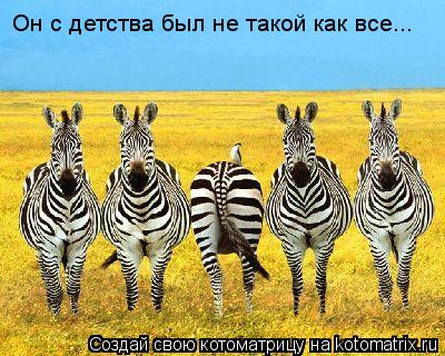 Он с детства был не такой как все...... Котоматрица: Он с детства был не такой как все...