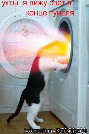 Котоматрица: ухты. я вижу свет в  конце тунеля