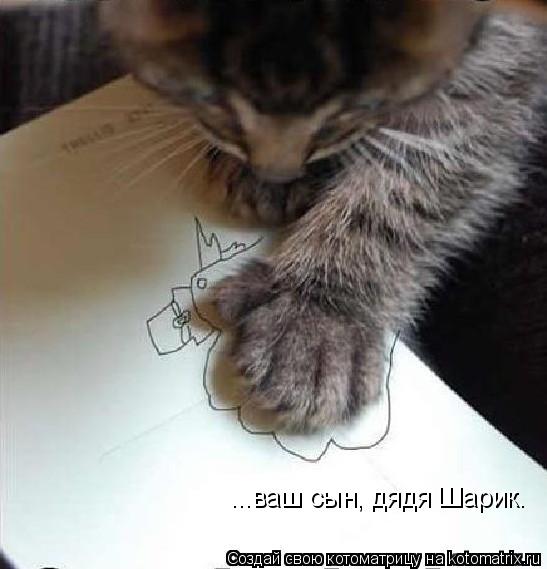 Котоматрица: ...ваш сын, дядя Шарик.