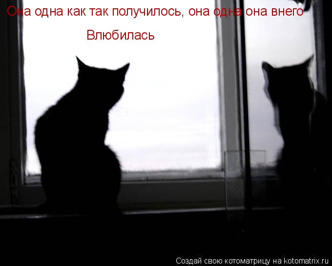 Она одна как так получилось, она одна она внего Влюбилась... Котоматрица: Она одна как так получилось, она одна она внего Влюбилась