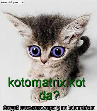Котоматрица: kotomatrix.kot da?