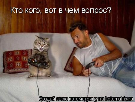 Кто кого, вот в чем вопрос?... Котоматрица: Кто кого, вот в чем вопрос?