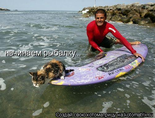 нвчинаем рыбалку...... Котоматрица: нвчинаем рыбалку...