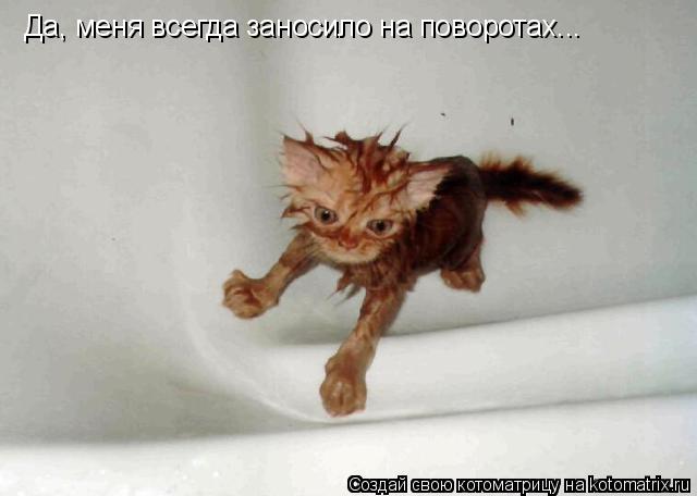 Котоматрица: Да, меня всегда заносило на поворотах...