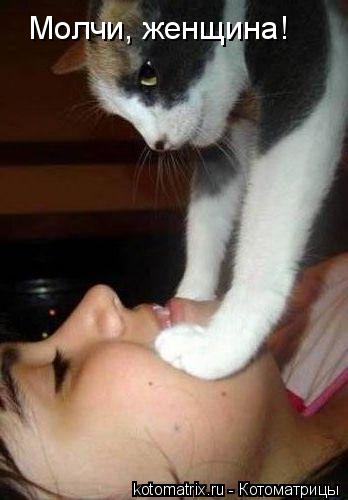 Молчи, женщина!... Котоматрица: Молчи, женщина!