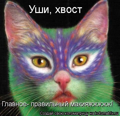 Уши, хвост Главное- правильный макияжжжжж!... Котоматрица: Уши, хвост Главное- правильный макияжжжжж!