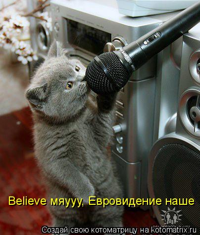 Believe мяууу, Евровидение наше... Котоматрица: Believe мяууу, Евровидение наше