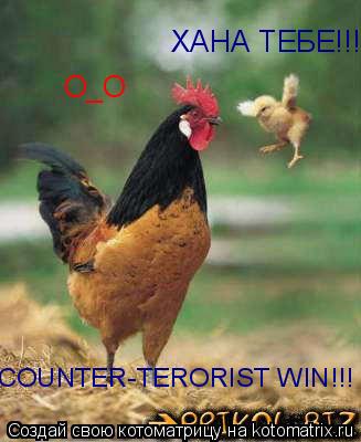 О_О ХАНА ТЕБЕ!!! COUNTER-TERORIST WIN!!!... Котоматрица: О_О ХАНА ТЕБЕ!!! COUNTER-TERORIST WIN!!!