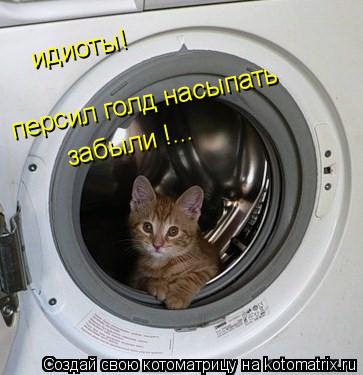 идиоты! персил голд насыпать забыли !...... Котоматрица: идиоты! персил голд насыпать забыли !...