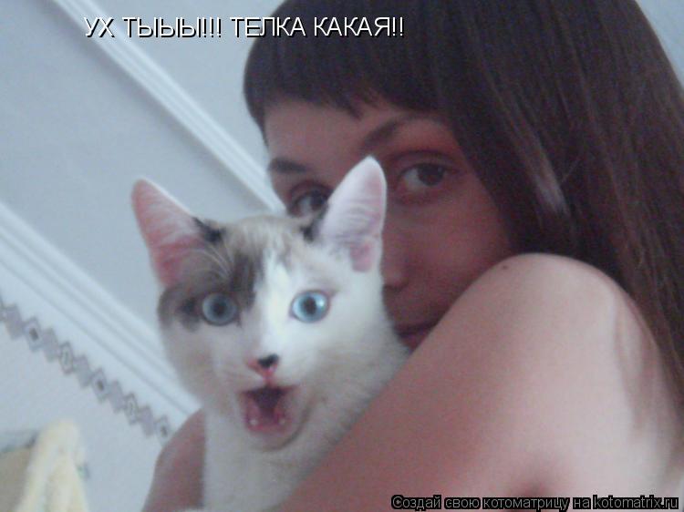 УХ ТЫЫЫ!!! ТЕЛКА КАКАЯ!!... Котоматрица: УХ ТЫЫЫ!!! ТЕЛКА КАКАЯ!!