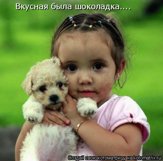 Котоматрица: Вкусная была шоколадка....
