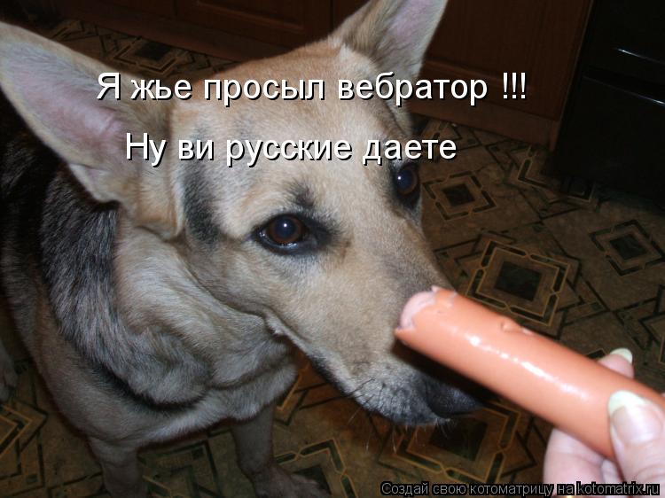 Я жье просыл вебратор !!! Ну ви русские даете... Котоматрица: Я жье просыл вебратор !!! Ну ви русские даете