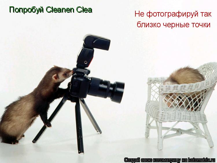 Не фотографируй так близко черные точки Попробуй Сleanen Clea... Котоматрица: Не фотографируй так близко черные точки Попробуй Сleanen Clea