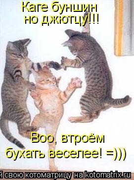 Котоматрица: Каге буншин но джютцу!!! Воо, втроём бухать веселее! =)))