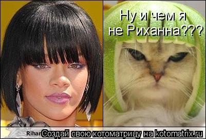 Котоматрица: Ну и чем я  не Риханна???