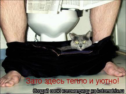 Зато здесь тепло и уютно!... Котоматрица: Зато здесь тепло и уютно!