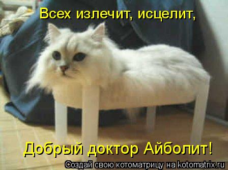 Добрый доктор Айболит! Всех излечит, исцелит,... Котоматрица: Добрый доктор Айболит! Всех излечит, исцелит,