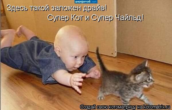 Здесь такой заложен драйв! Супер Кот и Супер Чайльд!... Котоматрица: Здесь такой заложен драйв! Супер Кот и Супер Чайльд!