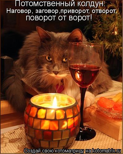 Потомственный колдун: Наговор, заговор,приворот, отворот, поворот от ворот!... Котоматрица: Потомственный колдун: Наговор, заговор,приворот, отворот, поворот от ворот!