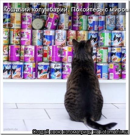 Кошачий колумбарий. Покойтесь с миром... Котоматрица: Кошачий колумбарий. Покойтесь с миром