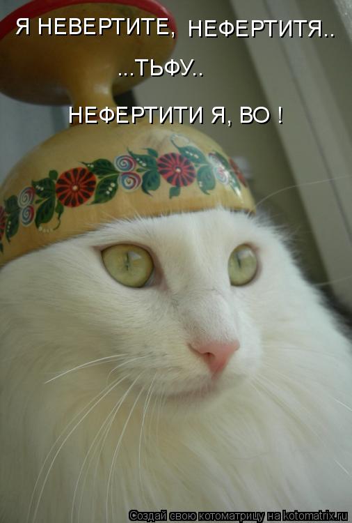 Я НЕВЕРТИТЕ, НЕФЕРТИТЯ.. ...ТЬФУ.. НЕФЕРТИТИ Я, ВО !... Котоматрица: Я НЕВЕРТИТЕ, НЕФЕРТИТЯ.. ...ТЬФУ.. НЕФЕРТИТИ Я, ВО !