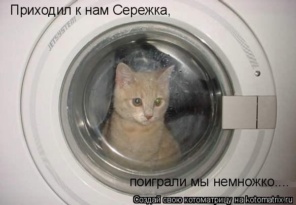 Приходил к нам Сережка, поиграли мы немножко....... Котоматрица: Приходил к нам Сережка, поиграли мы немножко....