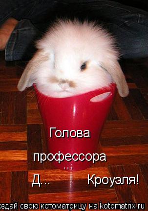 Голова профессора ... Д... Кроуэля!... Котоматрица: Голова профессора ... Д... Кроуэля!