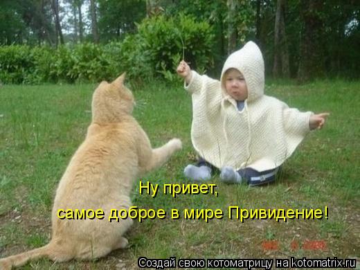 Котоматрица: Ну привет,  самое доброе в мире Привидение!