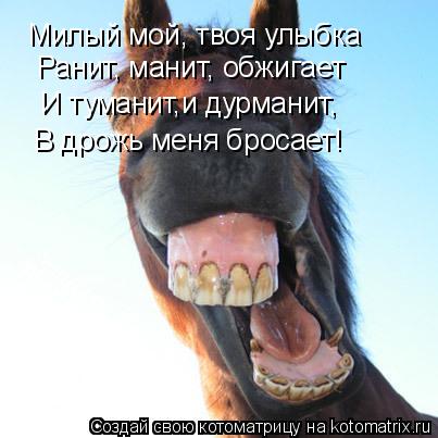 Стих улыбнись ты милый мой Стих улыбнись ты милый мой