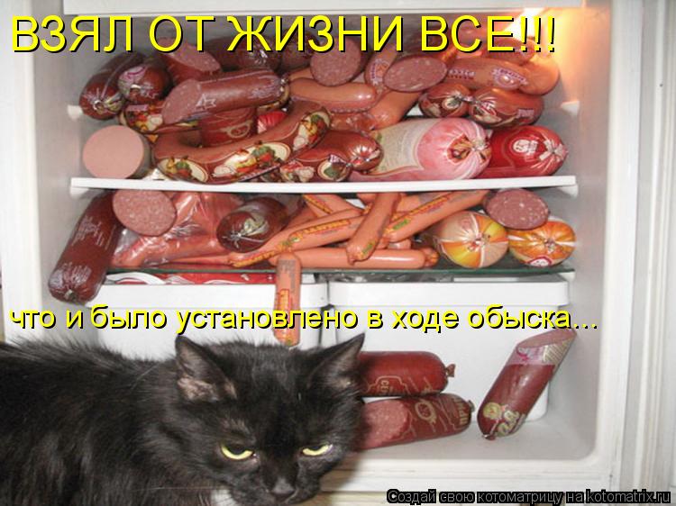 ВЗЯЛ ОТ ЖИЗНИ ВСЕ!!! что и было установлено в ходе обыска...... Котоматрица: ВЗЯЛ ОТ ЖИЗНИ ВСЕ!!! что и было установлено в ходе обыска...