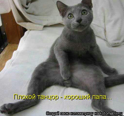 Плохой танцор - хороший папа...... Котоматрица: Плохой танцор - хороший папа...