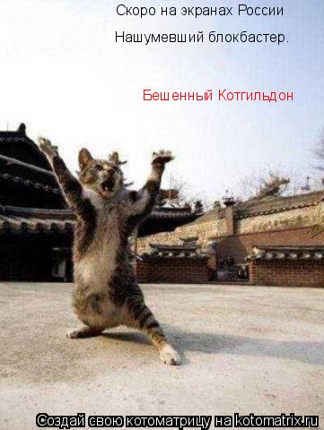 Нашумевший блокбастер. Скоро на экранах России Бешенный Котгильдон... Котоматрица: Нашумевший блокбастер. Скоро на экранах России Бешенный Котгильдон