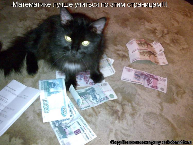 -Математике лучше учиться по этим страницам!!!..... Котоматрица: -Математике лучше учиться по этим страницам!!!..