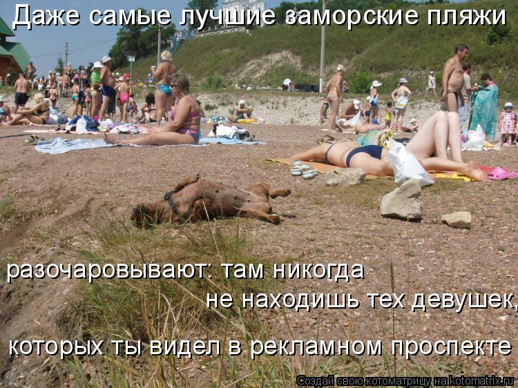 Даже самые лучшие заморские пляжи разочаровывают: там никогда не находишь тех девушек, которых ты в... Котоматрица: Даже самые лучшие заморские пляжи разочаровывают: там никогда не находишь тех девушек, которых ты видел в рекламном проспекте