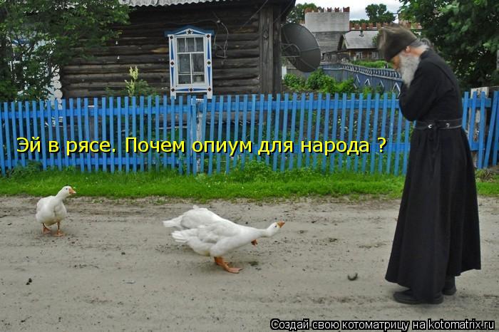 Эй в рясе. Почем опиум для народа ?... Котоматрица: Эй в рясе. Почем опиум для народа ?
