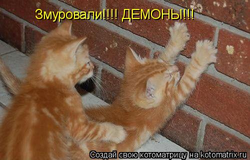 Змуровали!!!! ДЕМОНЫ!!!... Котоматрица: Змуровали!!!! ДЕМОНЫ!!!